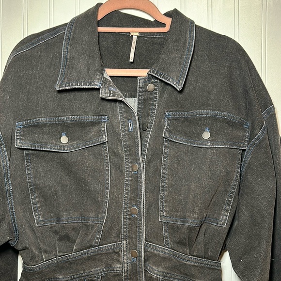 Free people denim midi dress - Picture 4 of 4